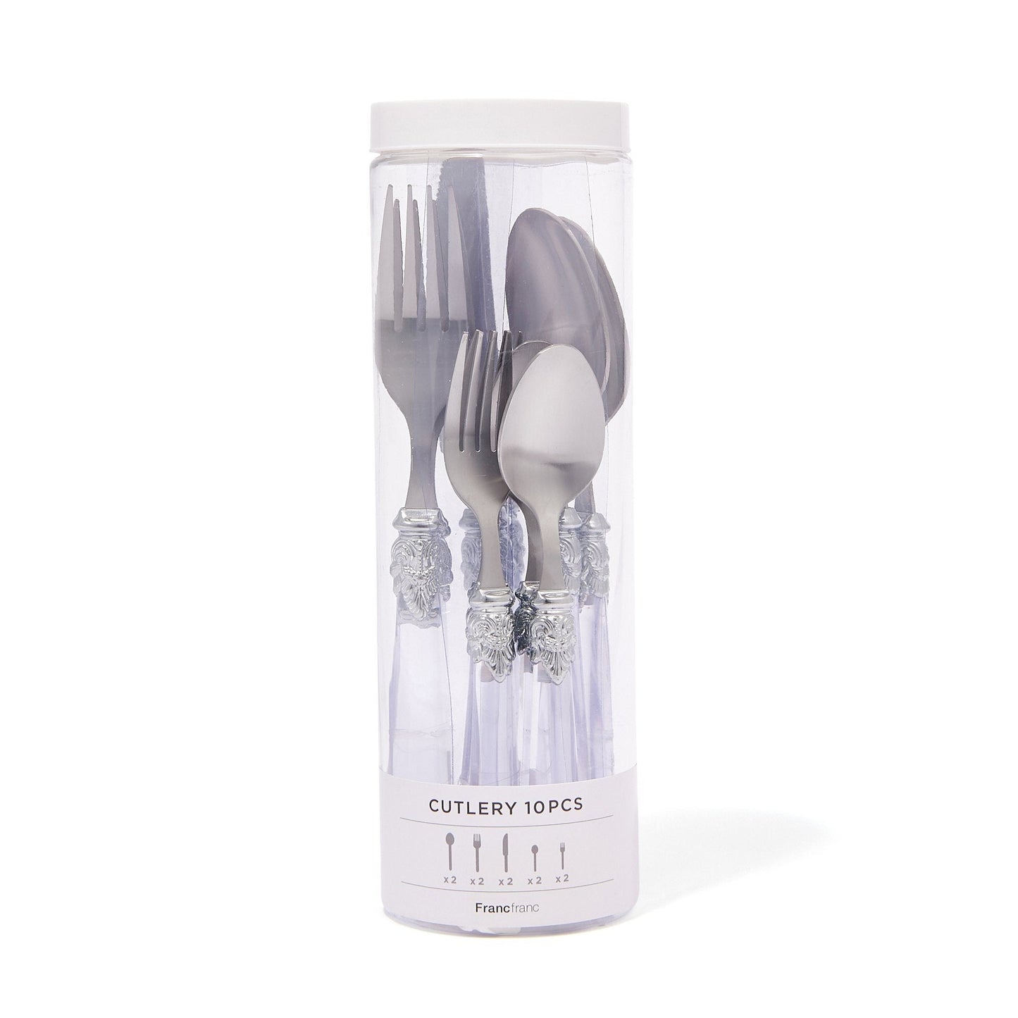 Cutlery 10Pcs Clear