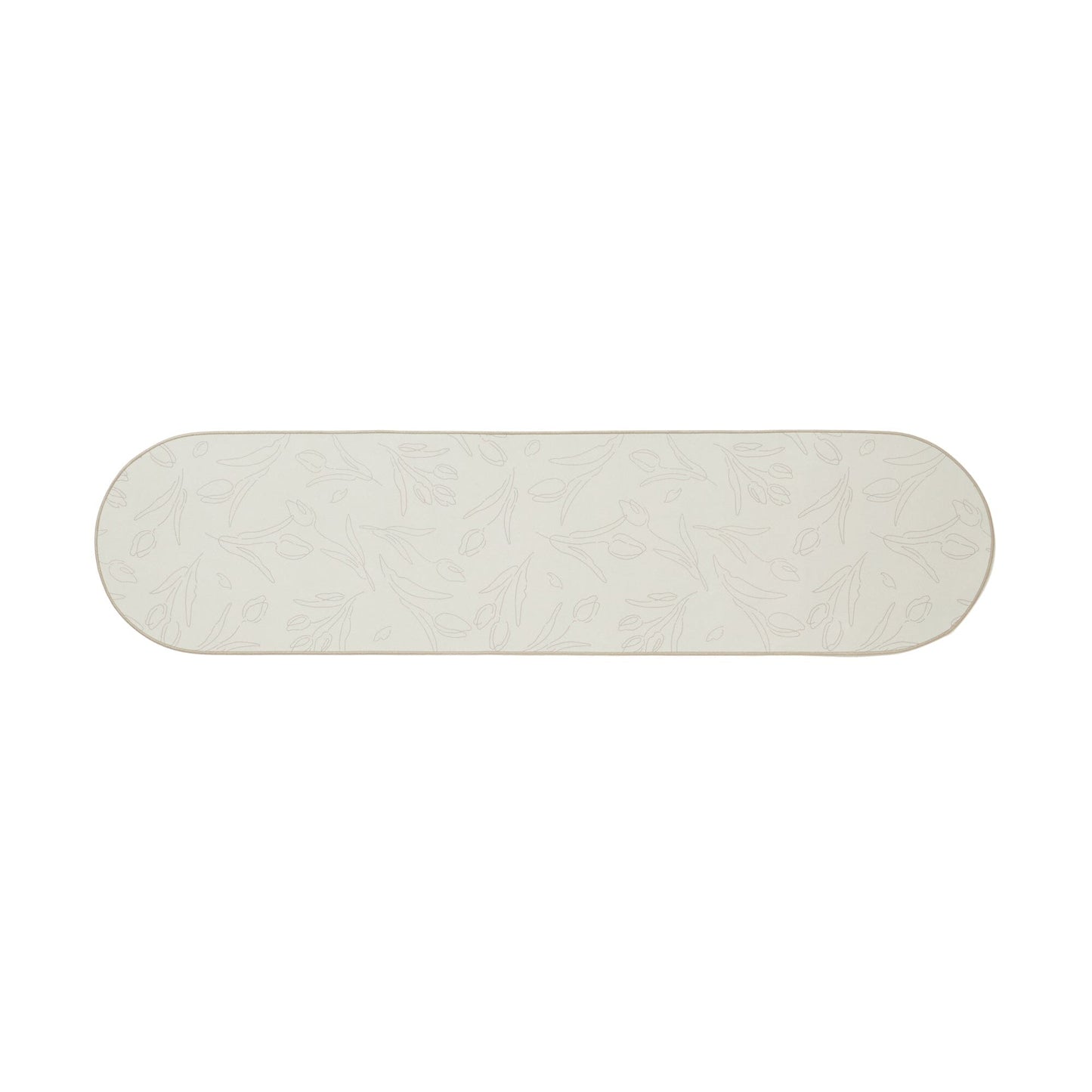 Oval Print Kitchen Mat M Tulip