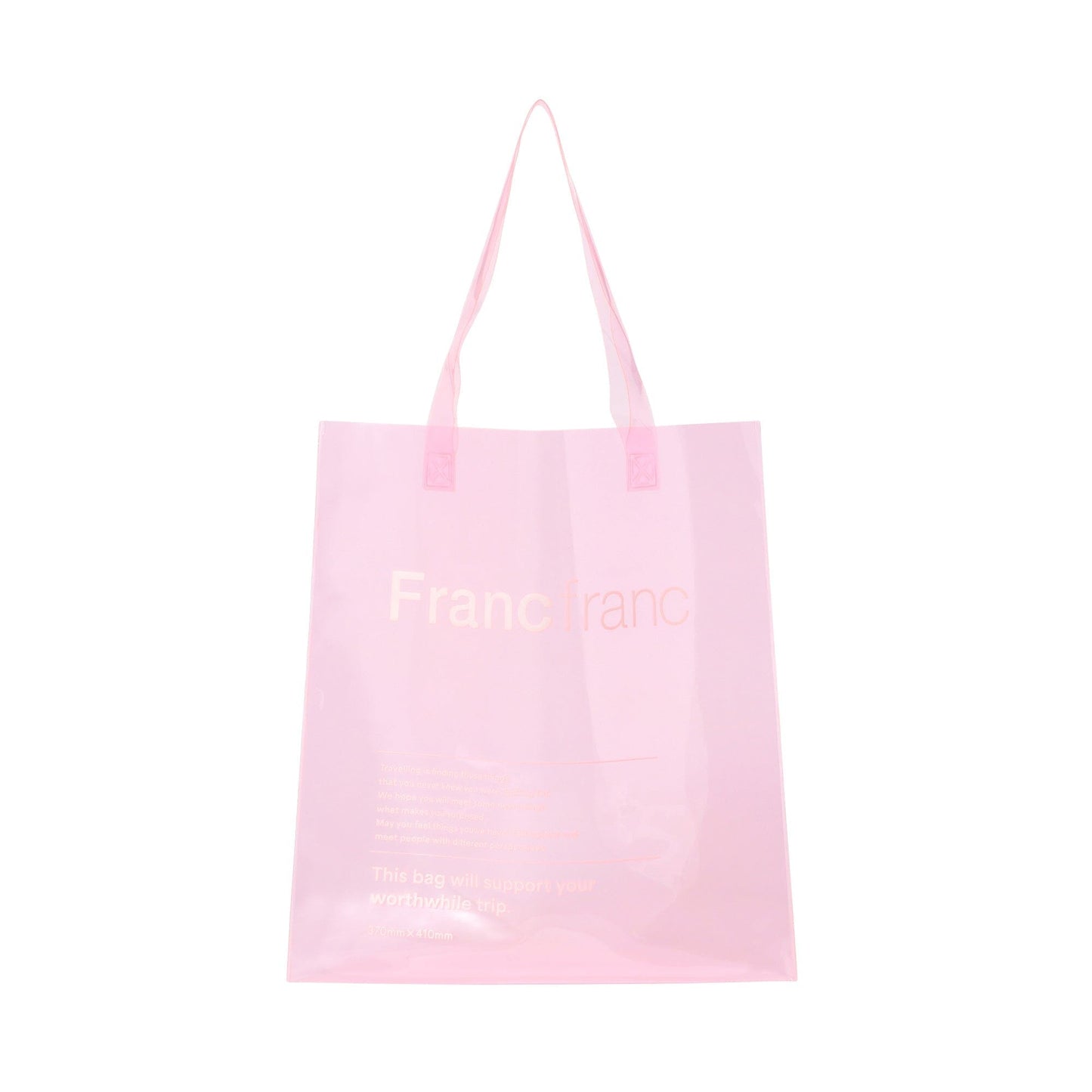 Clear Tote Bag Pink
