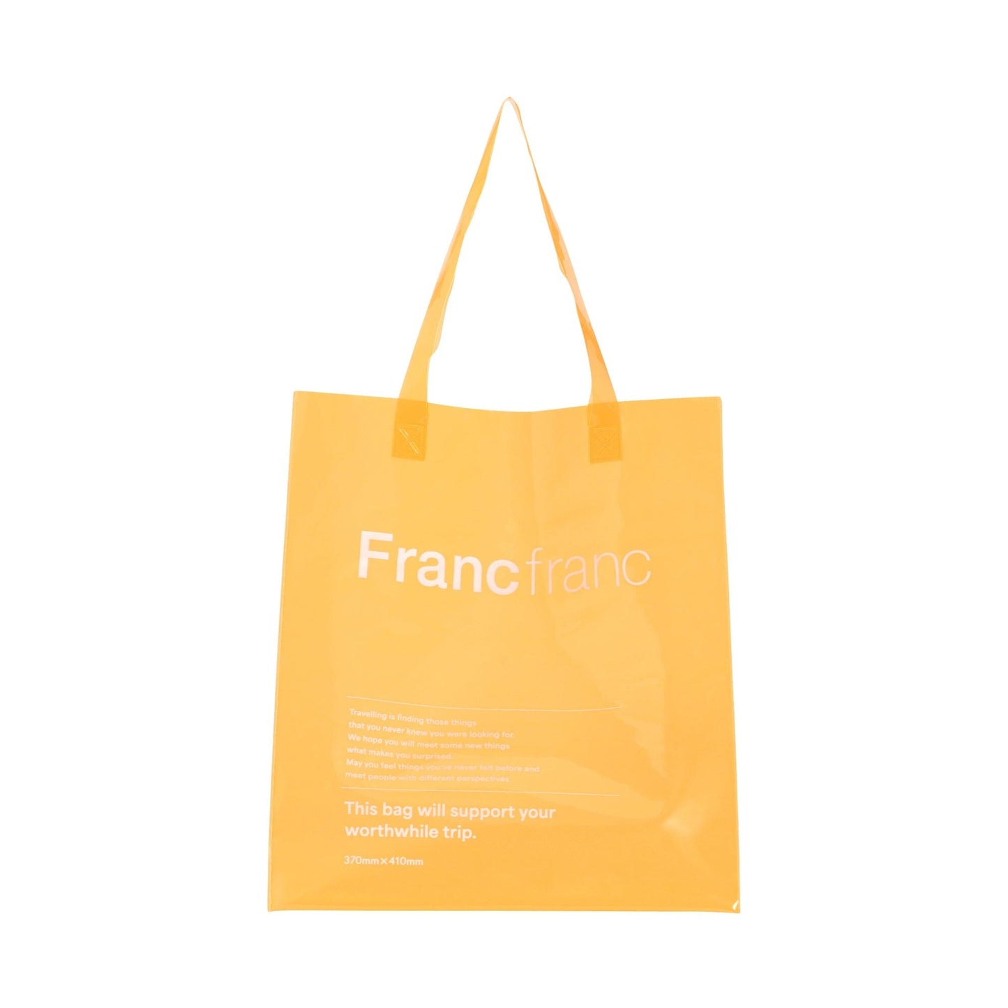 Clear Tote Bag Orange