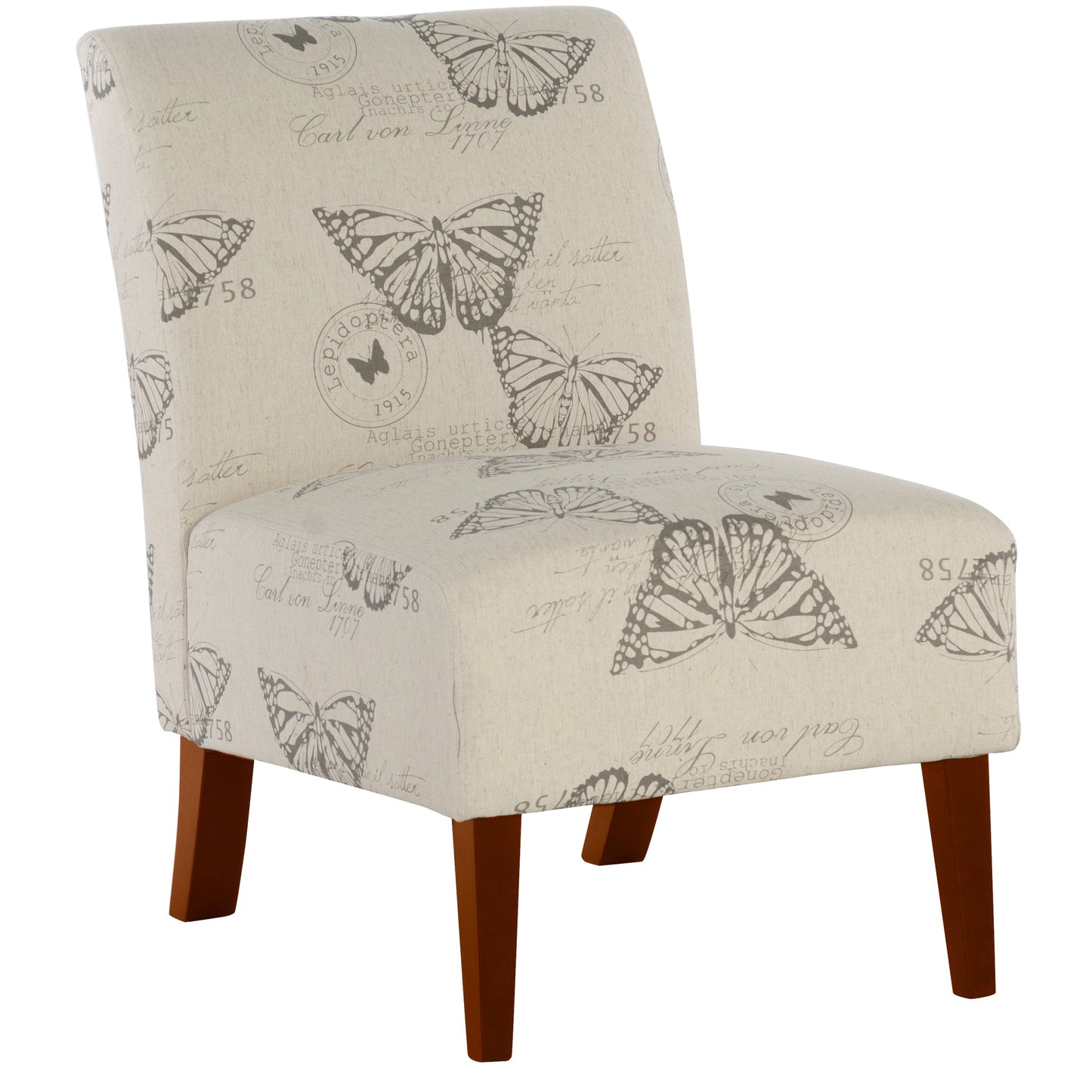 Linen Butterfly Lily Chair