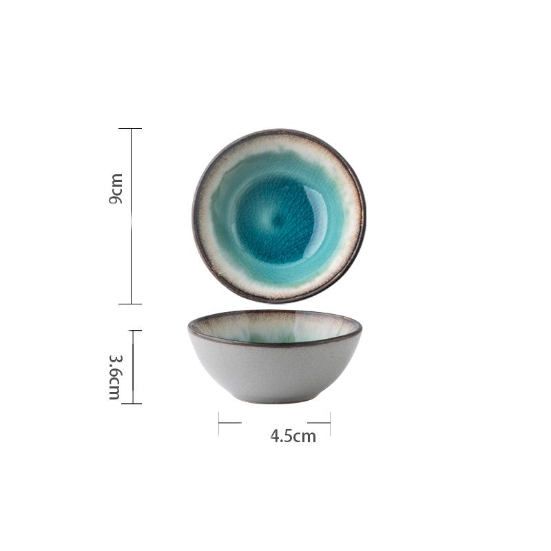 Retro Shaped Ceramic Bowls And Plates