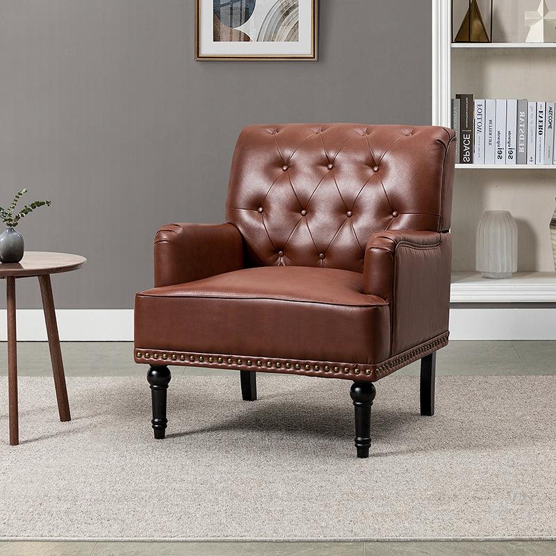 Santuzza Vegan Leather Armchair - Hulala Home