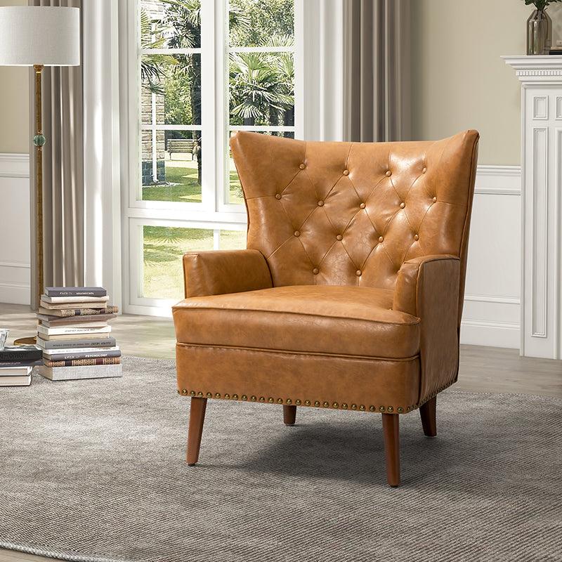 Memphis Vegan Leather Armchair - Hulala Home