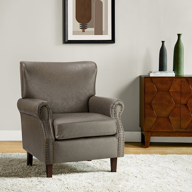 Luna Faux Leather Armchair