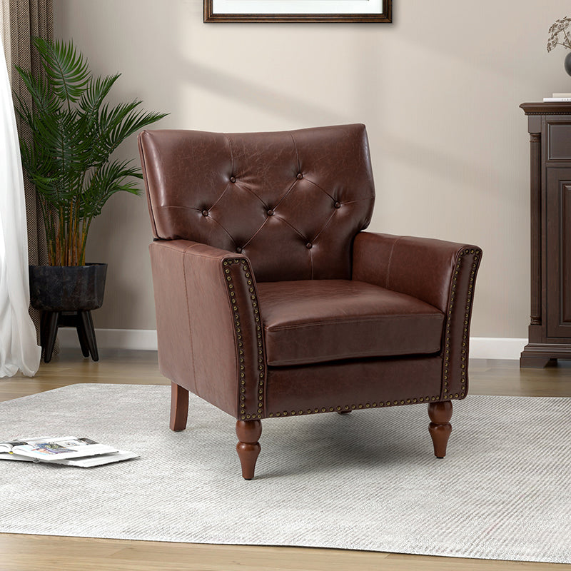 Klaus Vegan Leather Armchair