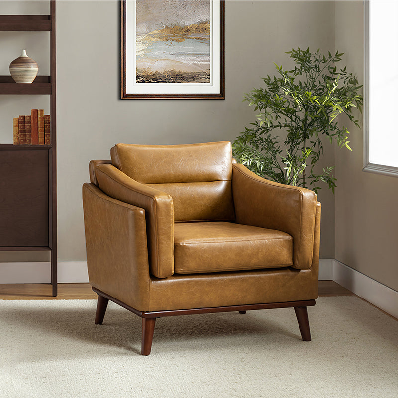 Abraham Vegan Leather Armchair