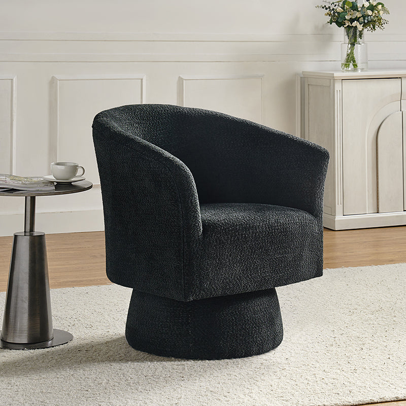 Conan Lucy Calla Lily Shape Modern Swivel Barrel Chair