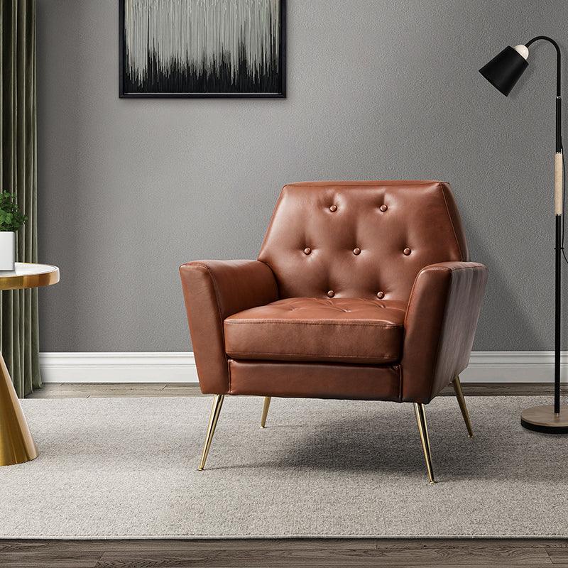 Raelynn Vegan Leather Armchair - Hulala Home