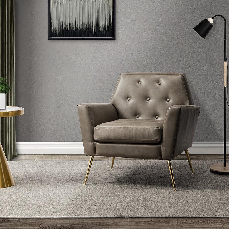 Raelynn Vegan Leather Armchair - Hulala Home