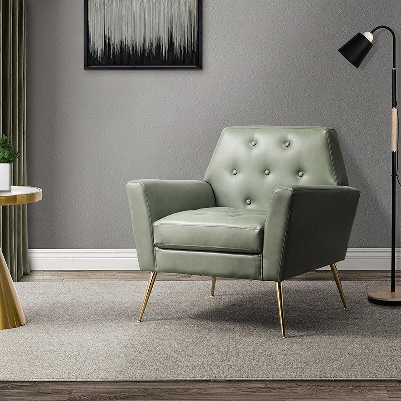 Raelynn Vegan Leather Armchair - Hulala Home