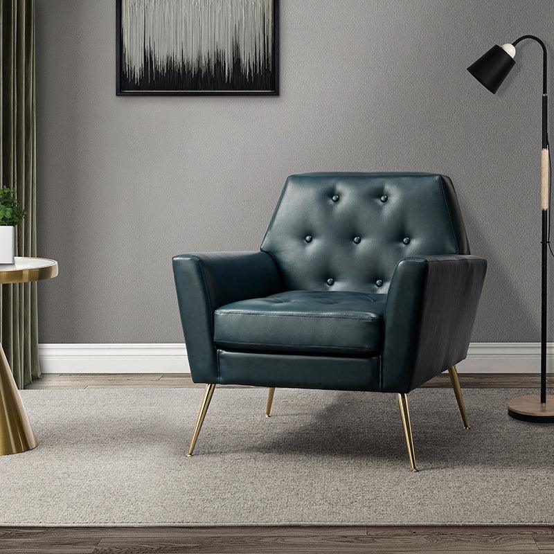 Raelynn Vegan Leather Armchair - Hulala Home