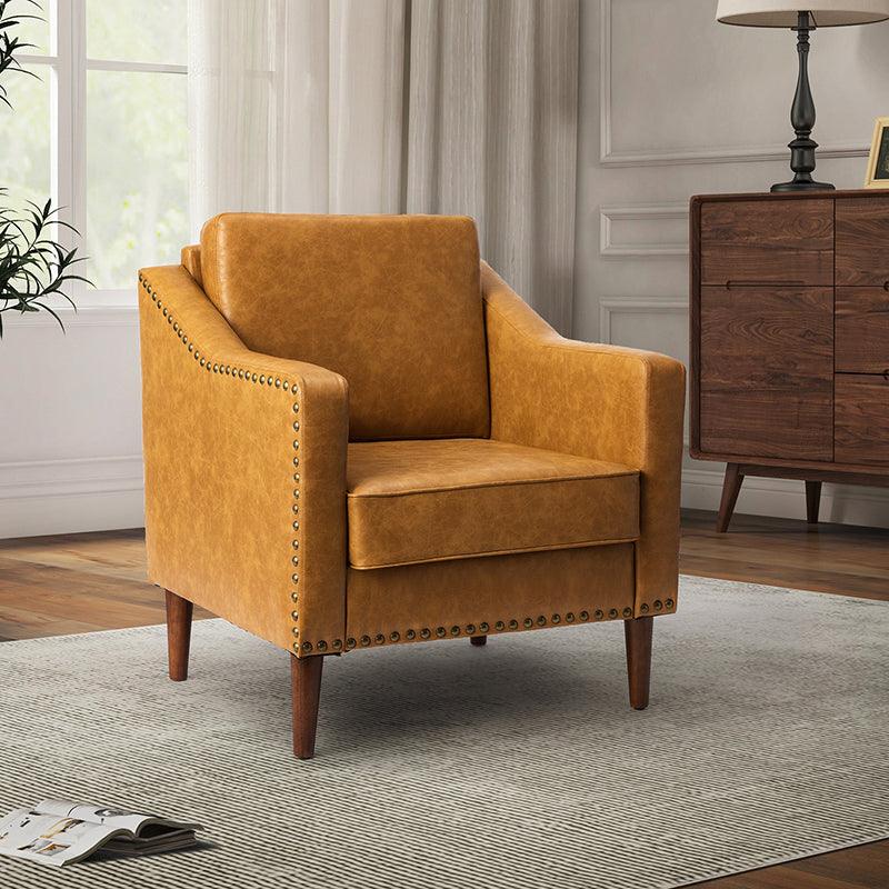 Rafaella Vegan Leather Armchair - Hulala Home
