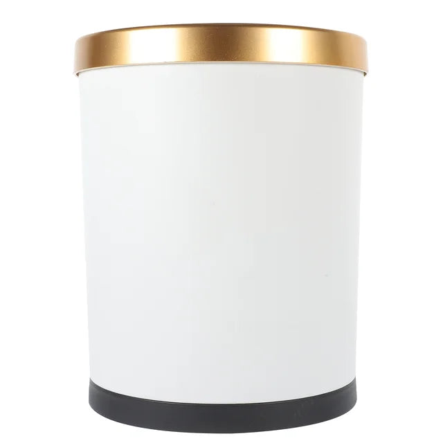 Living Room Trash Can Large capacity 9L Garbage Bin Lidless Round Wastepaper Basket Office Wastebasket