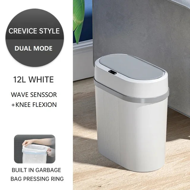 Mode Automatic Waterproof Trash Living Can Garbage Smart Induction Bathroom Bin Kitchen Dual