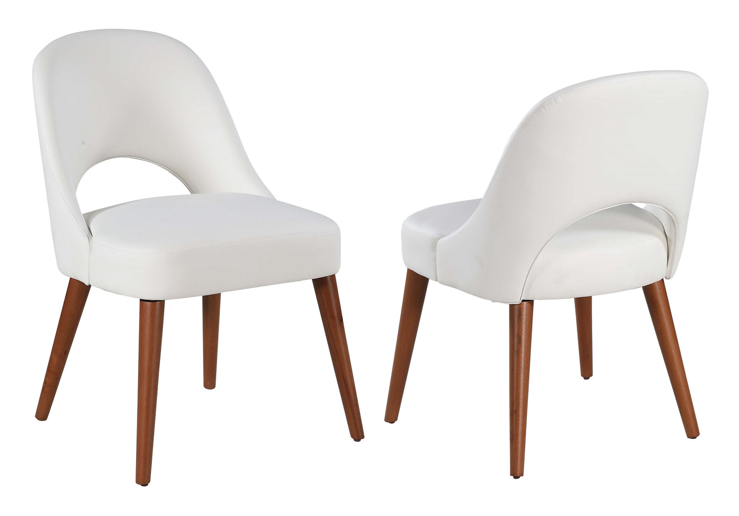 Lyris 2 White Dining Side Chairs