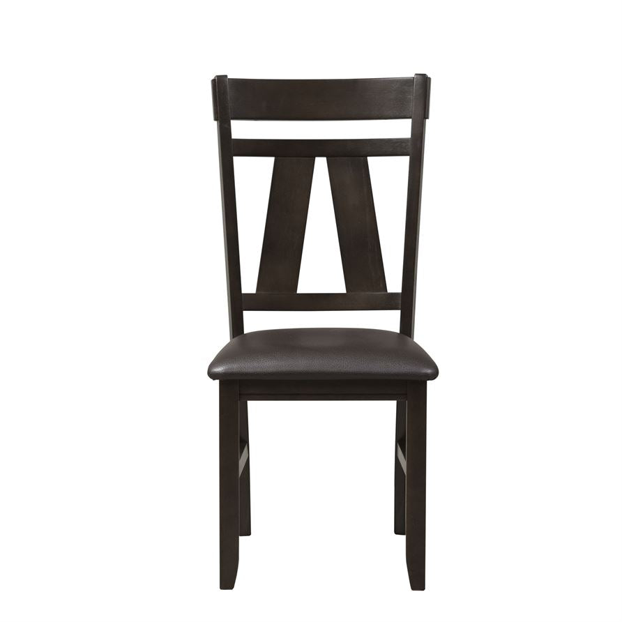 Sebastian 2 Expresso Splat Back Side Chairs