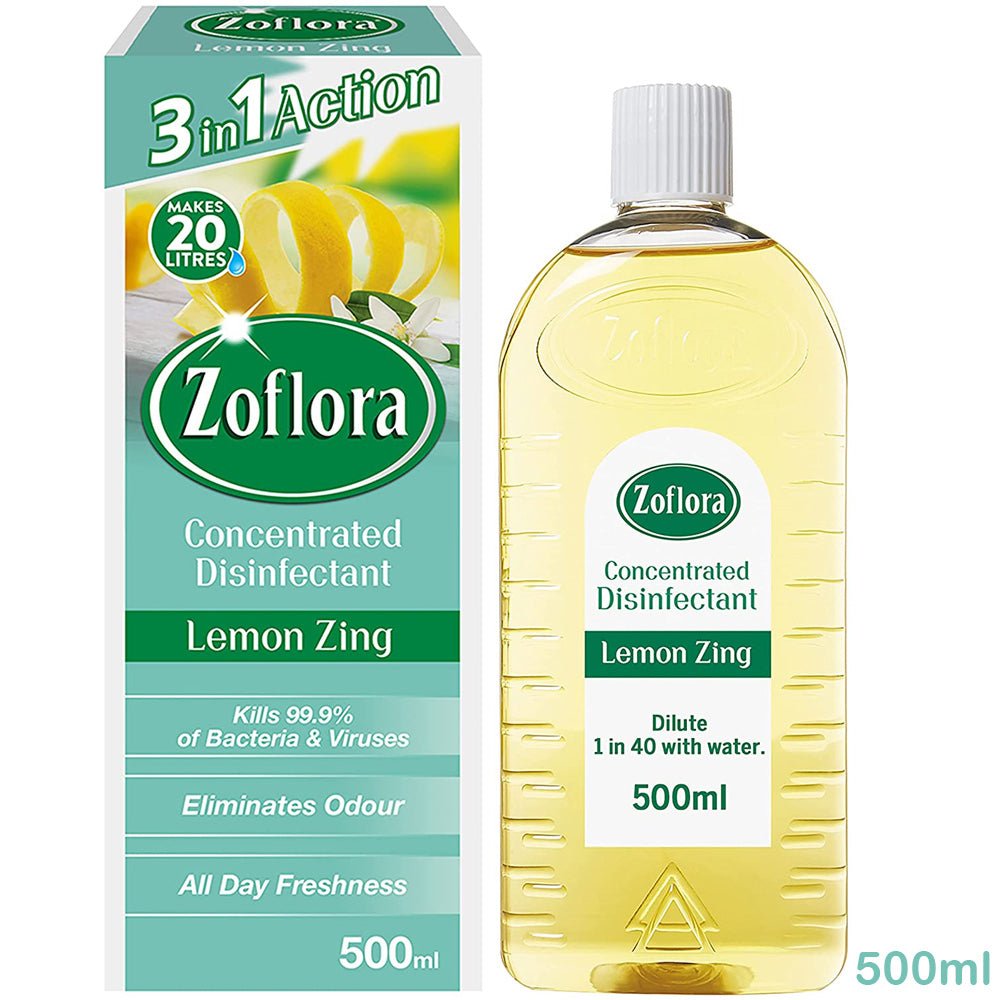 ZOFLORA - Concentrated Antibacterial Disinfectant - Lemon Zing 500ml