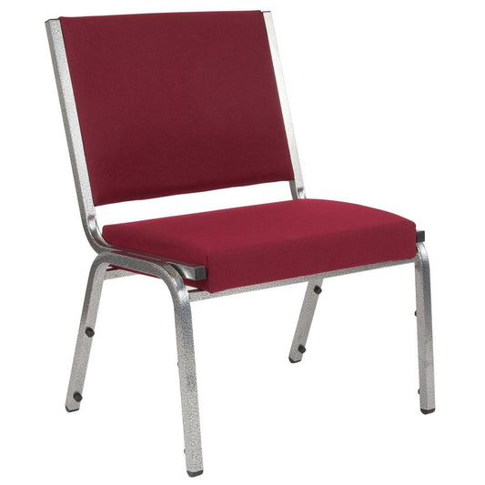 1500 lb. Rated Burgundy Antimicrobial Fabric Bariatric Medical Reception Chair