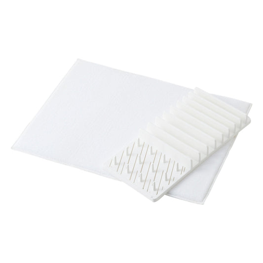 Drying Dish Rack & Mat Set White
