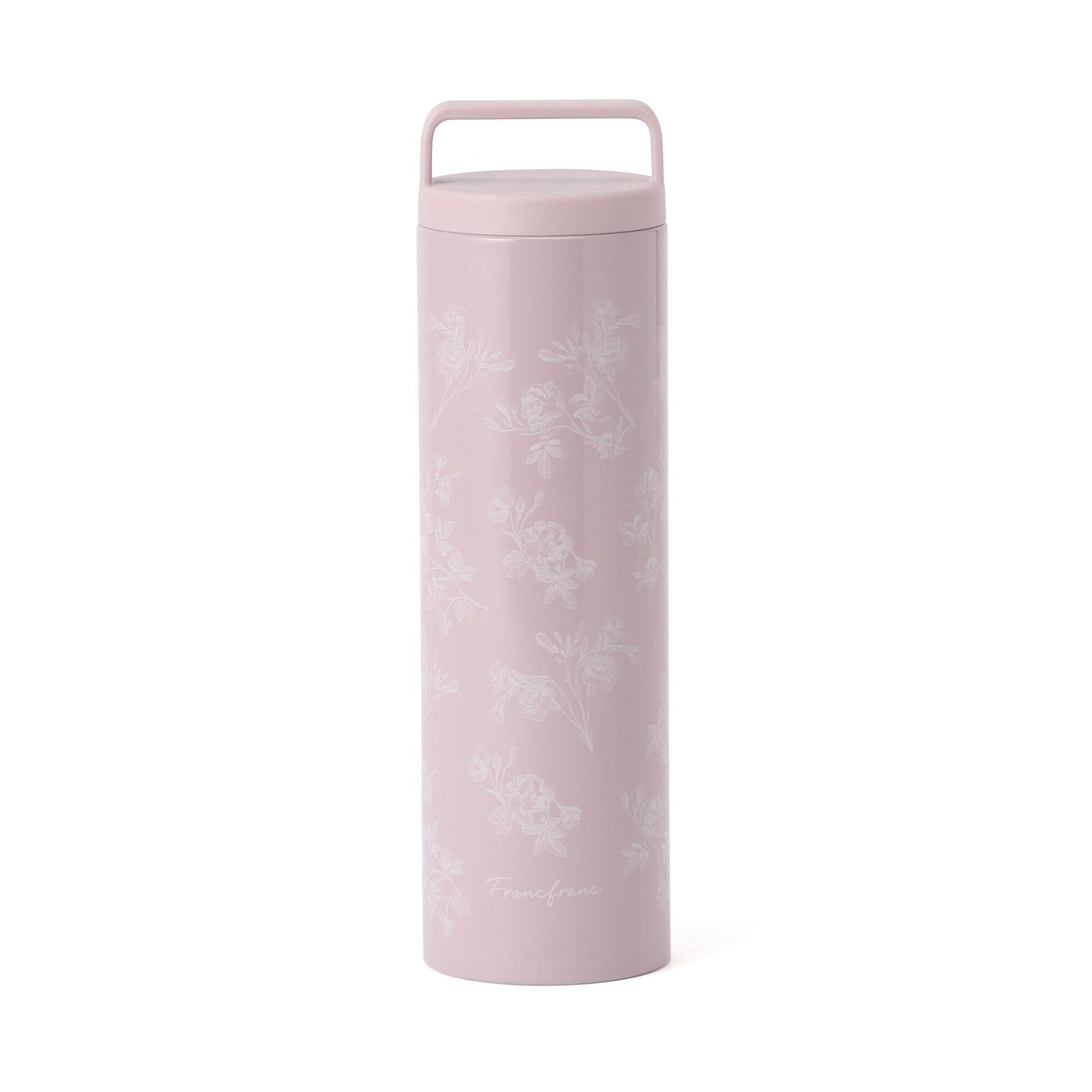 Stainless Steel Bottle With Handle 730ml Chic Flower Pink