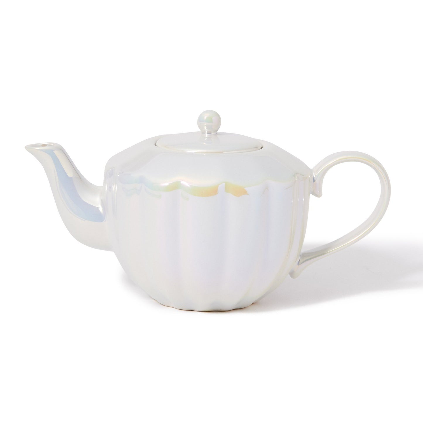 Opal Shell Teapot White