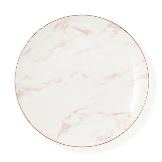 Marble Plate Large Pink