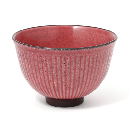 Mino Large Bowl Shinogi Red
