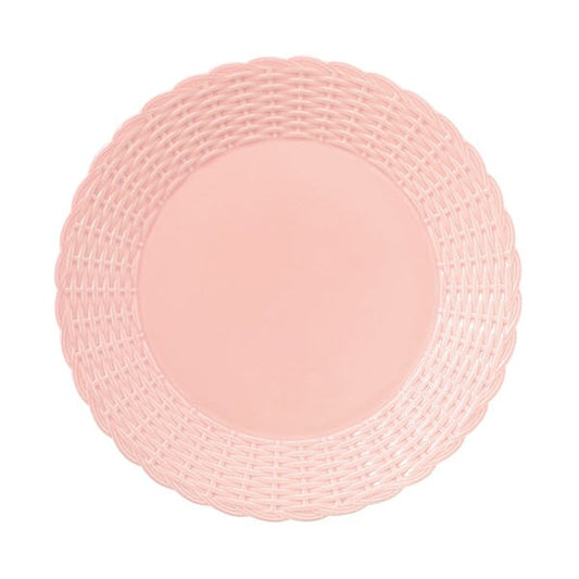 Weave Plate L Pink