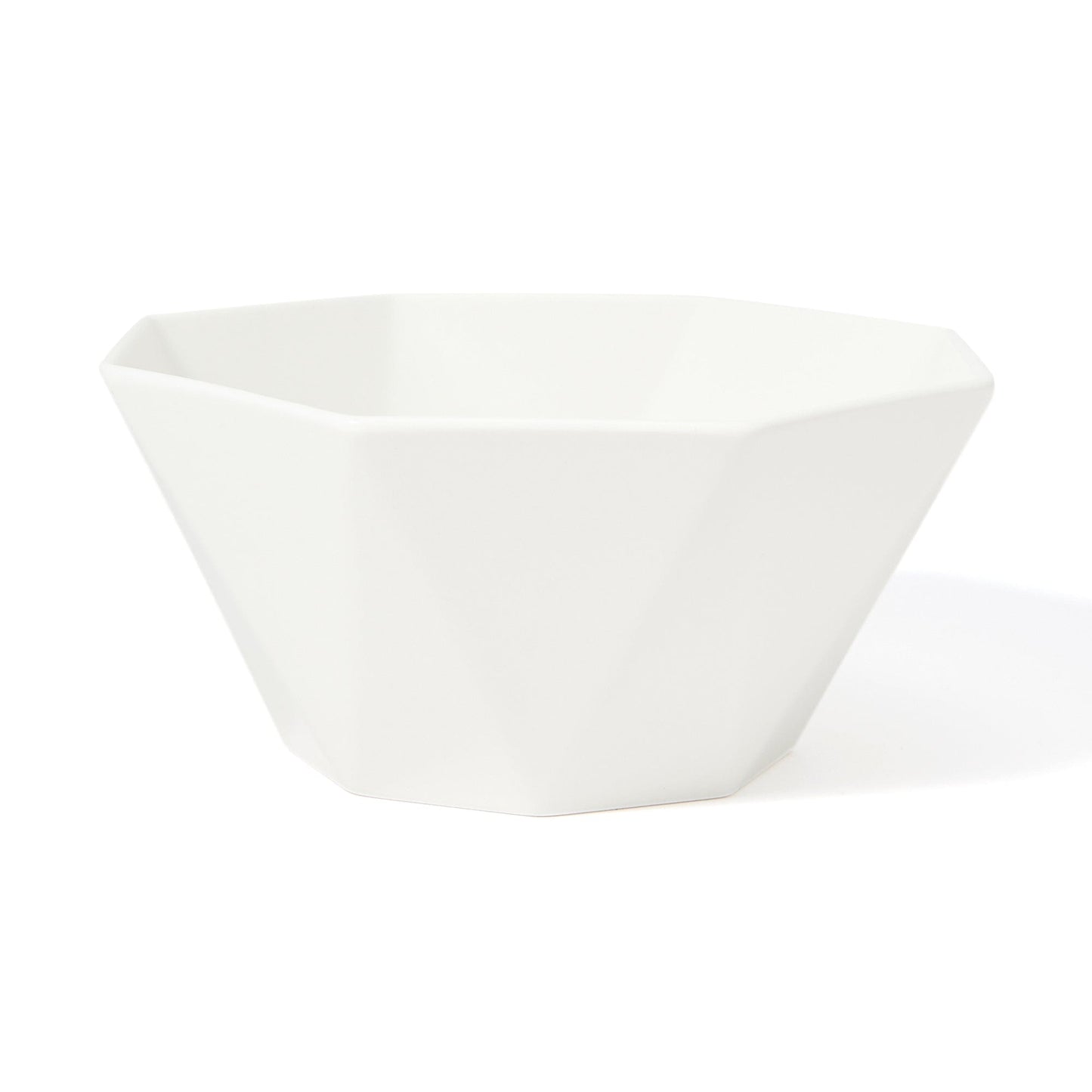 Blanche Bowl L Octagon  White