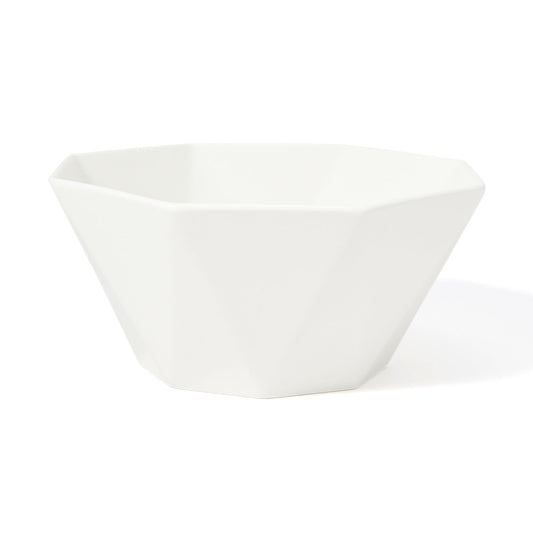 Blanche Bowl L Octagon  White