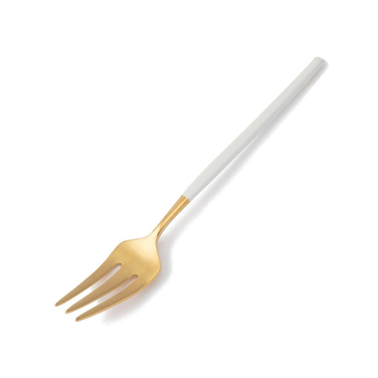 Welle Cake Fork Gold X White