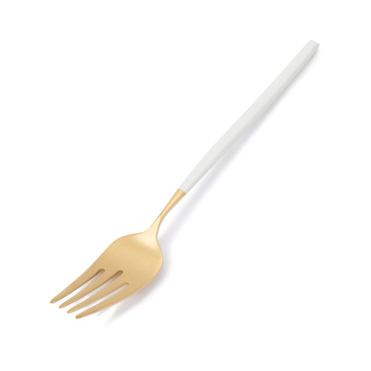 Welle Dinner Fork Gold X White