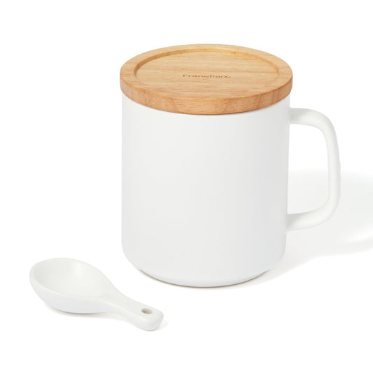Mug Canister Salt White