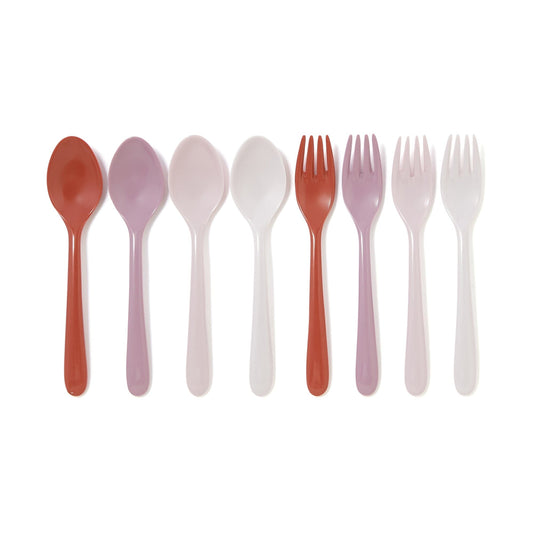 Picnic Cutlery 8P Pink