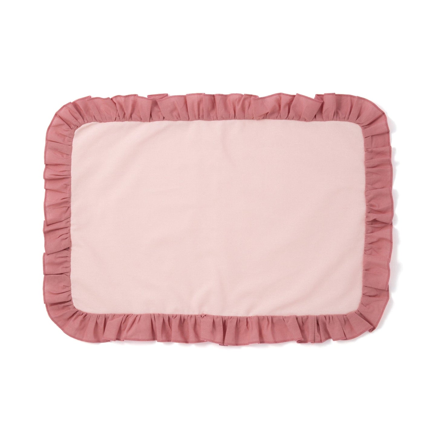 Bicolor Frill Lunch Mat  Pink