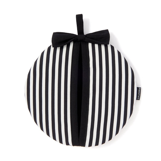 Stripe Ribbon Pot Holder  Black