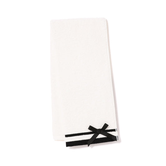 Quick Dry Face Towel Ribbon White