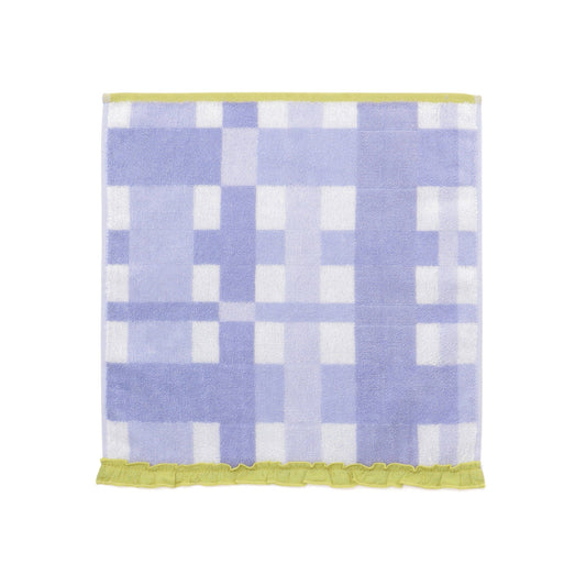 Antibacterial and Deodorizing Check WashTowel Purple