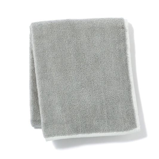 Mini Bath Towel Plain  Dark Gray