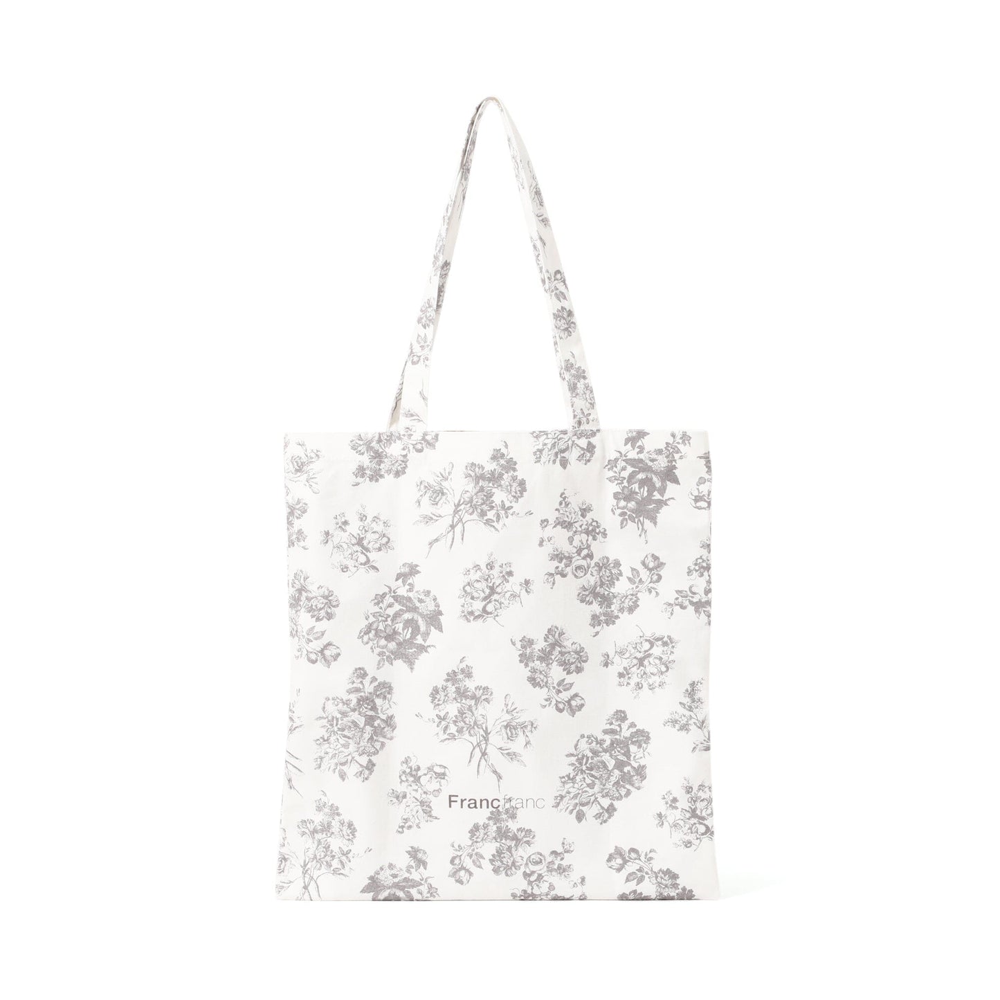 Logo Tote Classic Flower S  Beige