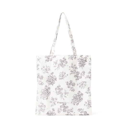 Logo Tote Classic Flower S  Beige