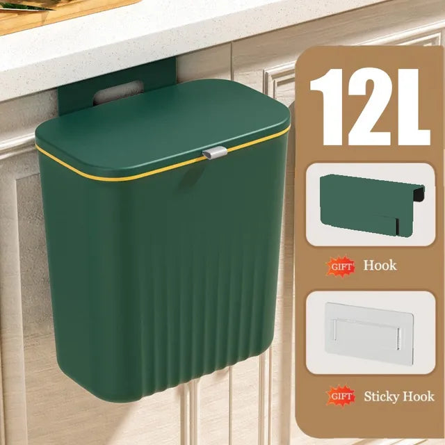 Stylish Recycling Bins Kitchen | Recycling Trash Kitchen 12l Kitchen Wall Mounted
