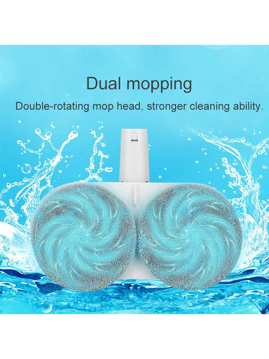 Rotating Mop With Spray Function And Ultra-Fine Fiber Mop Pad For Floor Cleaning