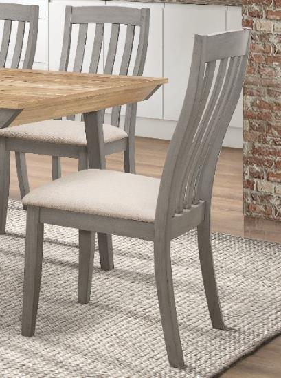 Nogales Slat Back Side Chairs Coastal Grey (Set of 2)