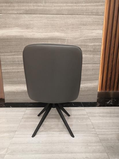 Paulita Upholstered Swivel Side Chairs (Set of 2) Grey and Gunmetal