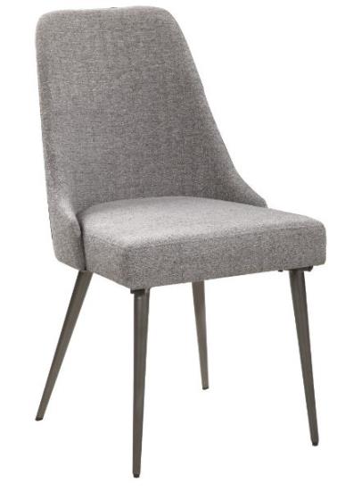 Alan Upholstered Dining Chairs Grey (Set of 2)