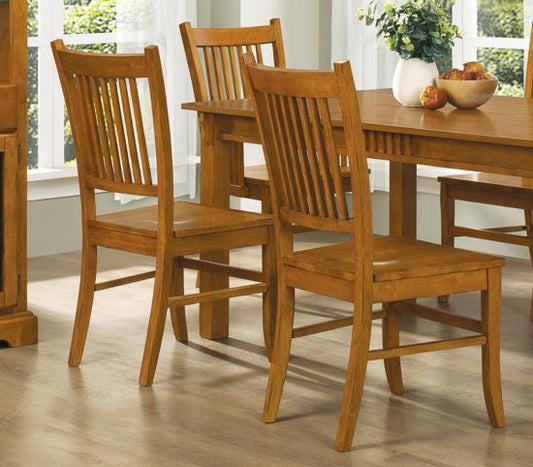 Marbrisa Slat Back Side Chairs Sienna Brown (Set of 2)