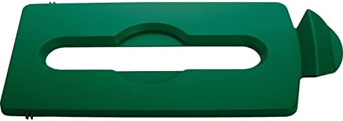 Rubbermaid Commercial Slim Jim Lid Green Paper Slot