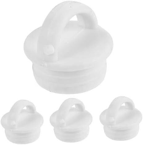 4pcs Mop Bucket Stopper Drain Outlet Stopper Drain Outlet Plug Small Leakproof Plug Leakproof Stopper Small Stoppers Bucket Mop Seal to Rotate Rubber Plug The Hole White